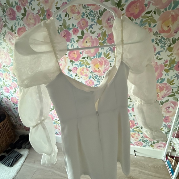 Park & Fifth Leslie Mini Dress - White XS - Picture 3 of 4